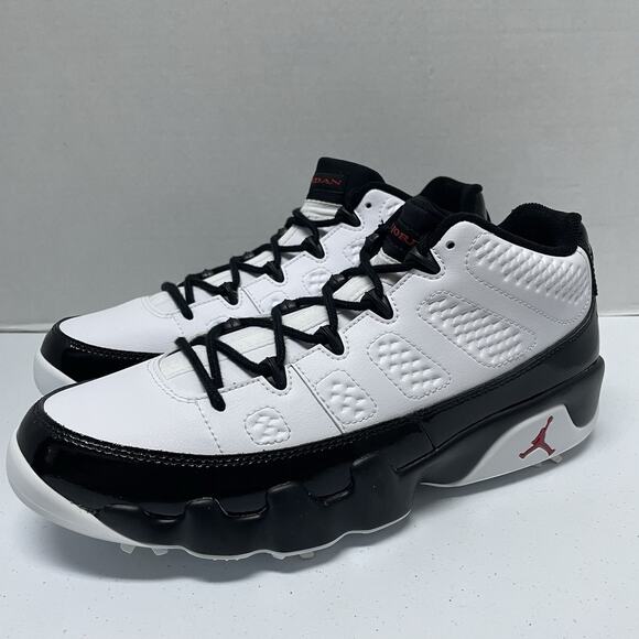 Air Jordan 9 Low Golf White Black True Red FJ5934 100 Size 10 Golf Cleat Low Top main image 6